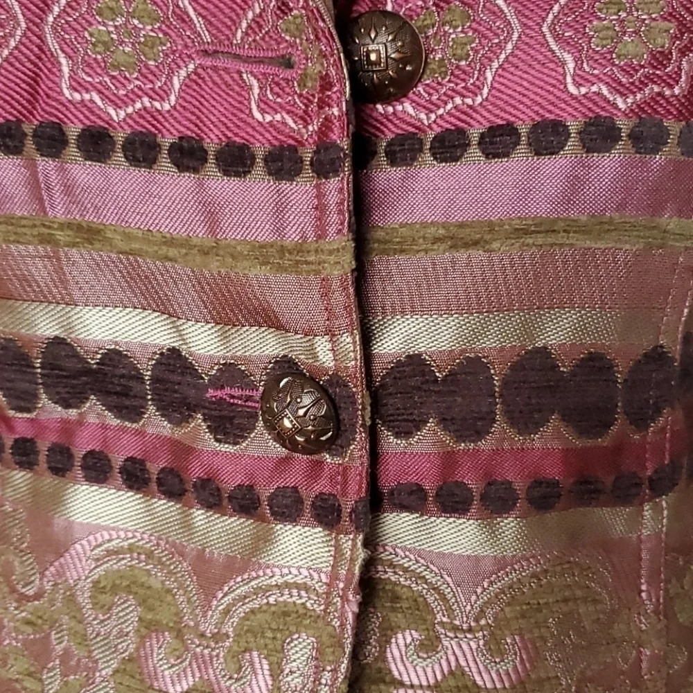 SALE 4/$15 Vintage Erin London Brocade Boho Blazer